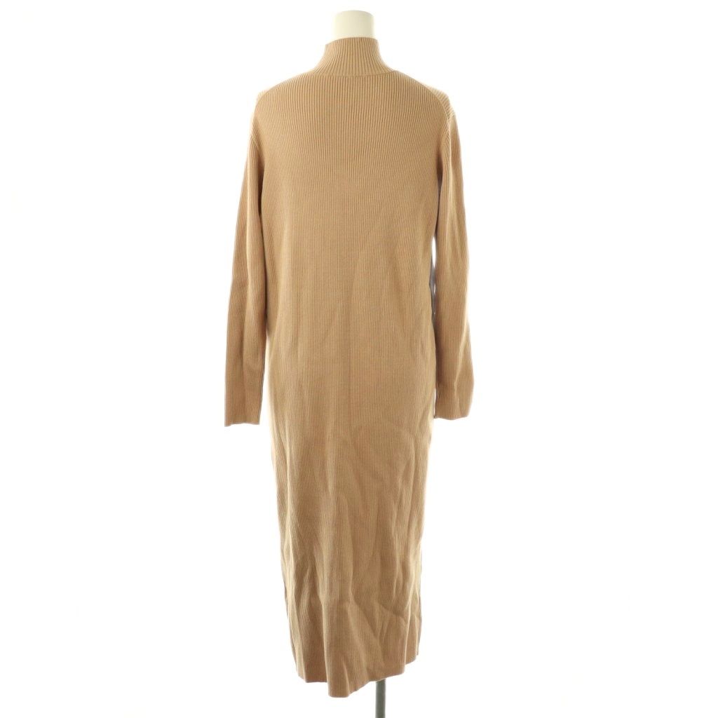 ADORE アドーア ロングワンピース リブニット スリット ベージュ 38
