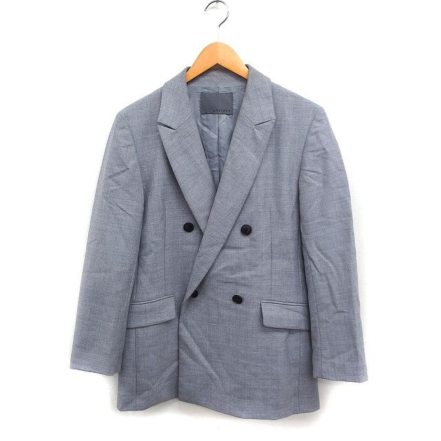 アンクレイヴ uncrave テーラードジャケット ダブルボタン 無地 ウール