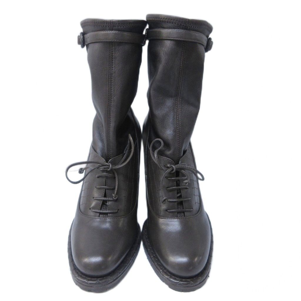 ボッテガヴェネタ BOTTEGA VENETA イントレチャート ショートブーツ