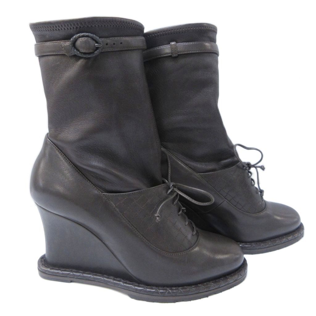 ボッテガヴェネタ BOTTEGA VENETA イントレチャート ショートブーツ