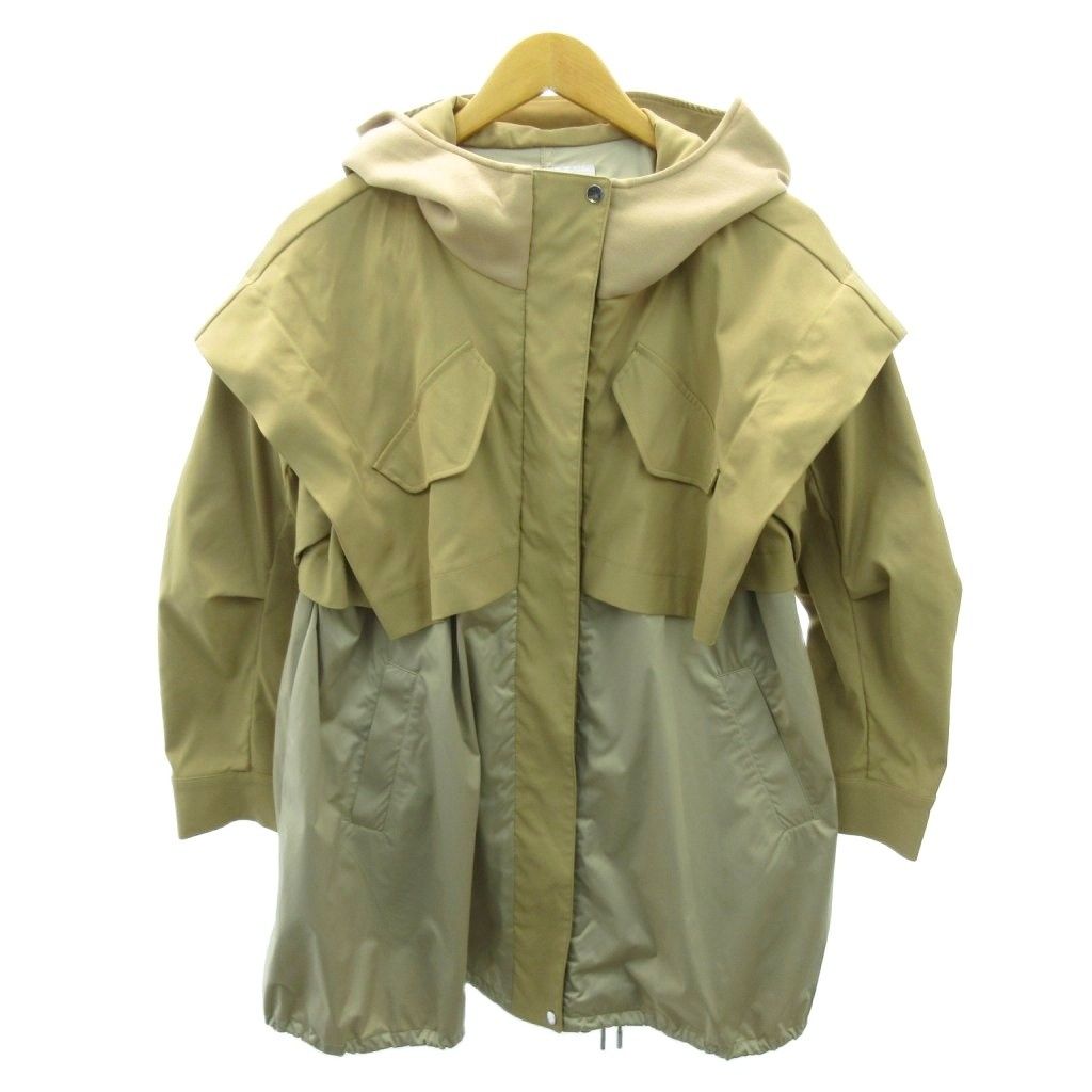 マルシャルテル MARECHAL TERRE 美品 近年 ドッキング コート フード