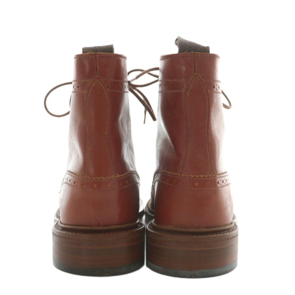 トリッカーズ　カントリー ウィングチップ メダリオン ブーツ ブラウン 9 トリッカーズ カントリー ウィングチップ メダリオン ブーツ ブラウン 9