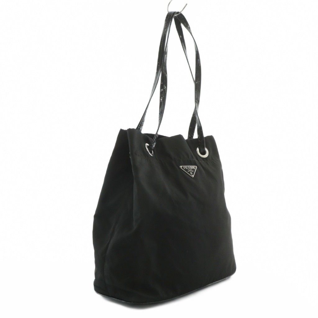 PRADA プラダ トートバッグ ナイロン 三角ロゴ テスート ブラック 黒 楽天市場】美品 PRADA プラダ テスート 三角ロゴプレート ブラック 黒