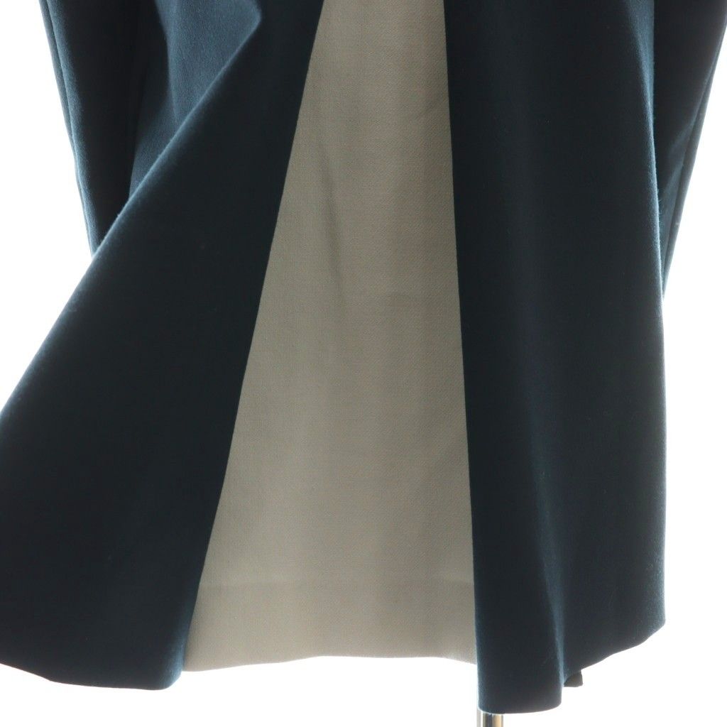 ヨーコチャン YOKO CHAN バックスリットノーカラーコート 38 ブラック