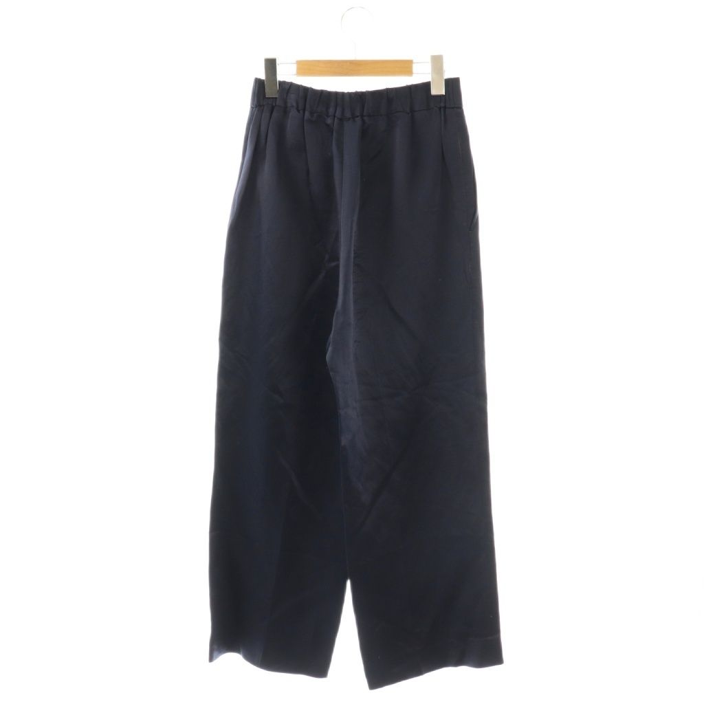 ブラミンク BLAMINK シルクリネンパンツ タック ジッパーフライ 36