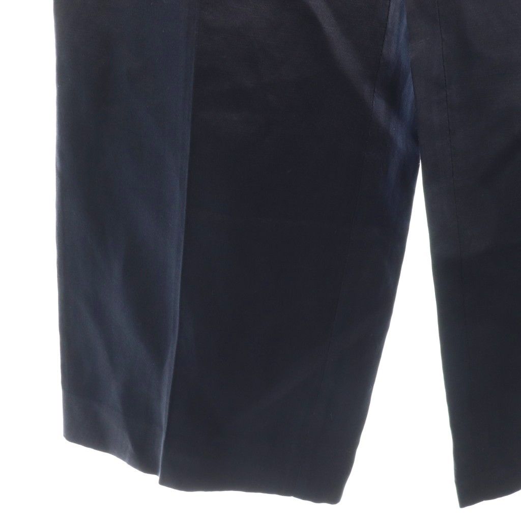 ブラミンク BLAMINK シルクリネンパンツ タック ジッパーフライ 36