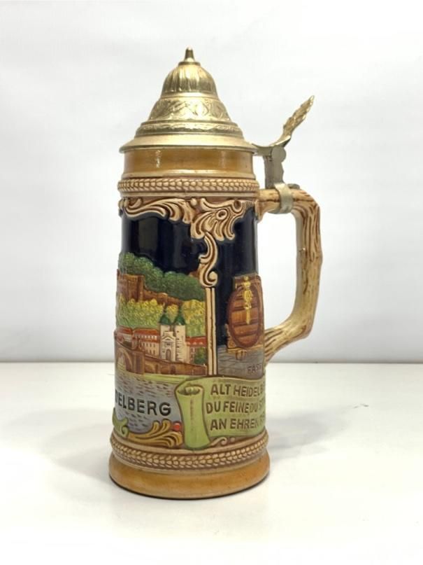 希少 アンティークビアマグ 西ドイツ製 陶器 ヴィンテージ A4287B06