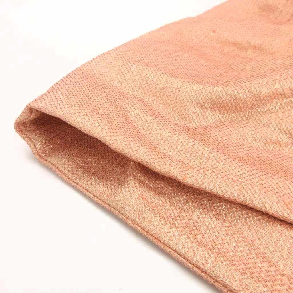 ドゥロワー Drawer タックスカート シルク混 36 ピンク ひざ丈 /YJ