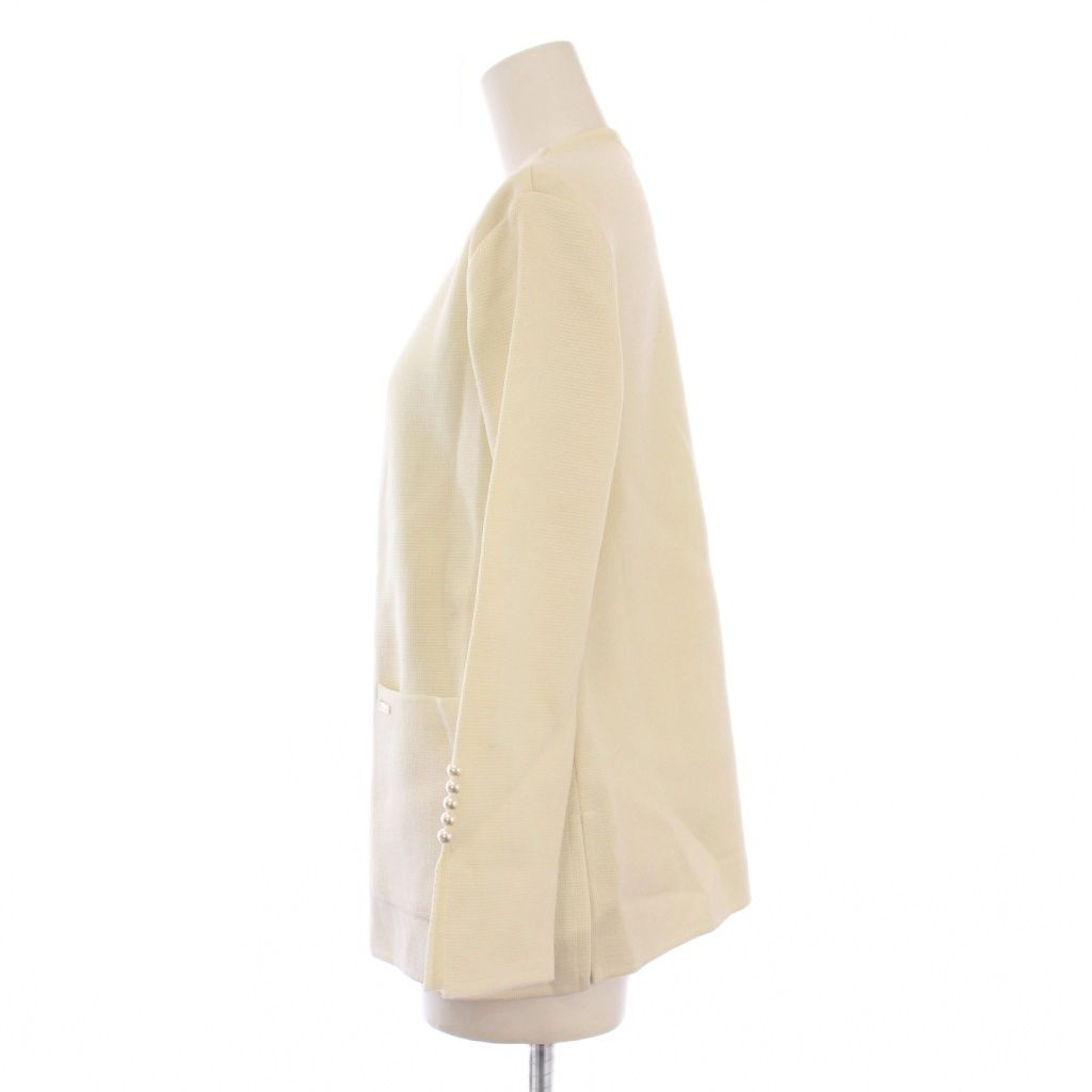 ルネ Rene ノーカラージャケット アウター ニット 前開きトッパー