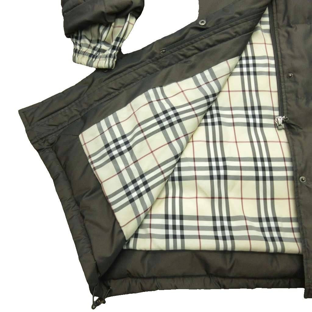 貴重 バーバリー ダウン80％ ライナー付き フーデッドコート ノバチェック バーバリー ロンドン BURBERRY LONDON フーデッド ダウンコート 裏地