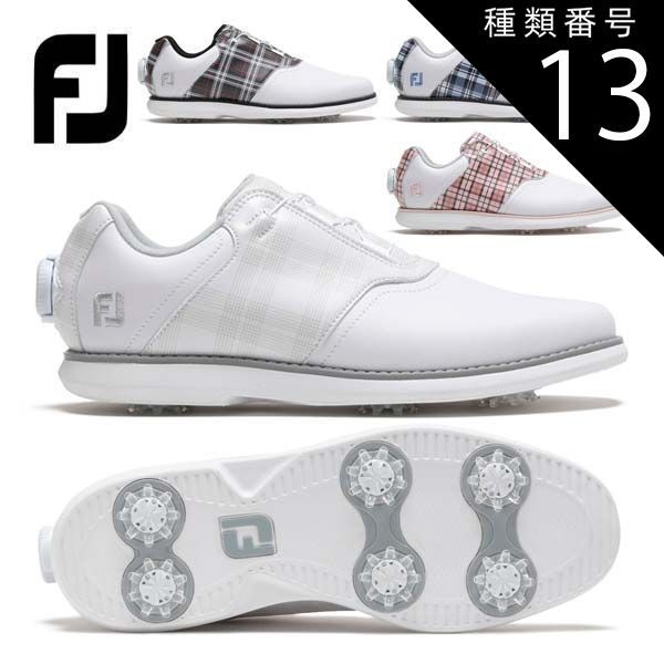 種類13：ホワイト/ブラック/レッド(98768)/W/23.5cm フットジョイ イー