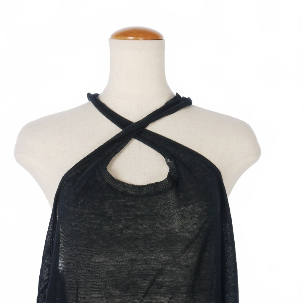 アンドゥムルメステール ANN DEMEULEMEESTER クロスネック 変形 ロング