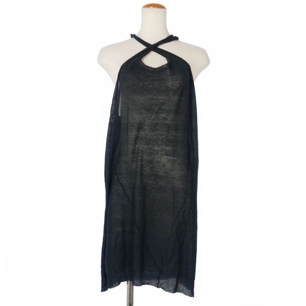 アンドゥムルメステール ANN DEMEULEMEESTER クロスネック 変形 ロング