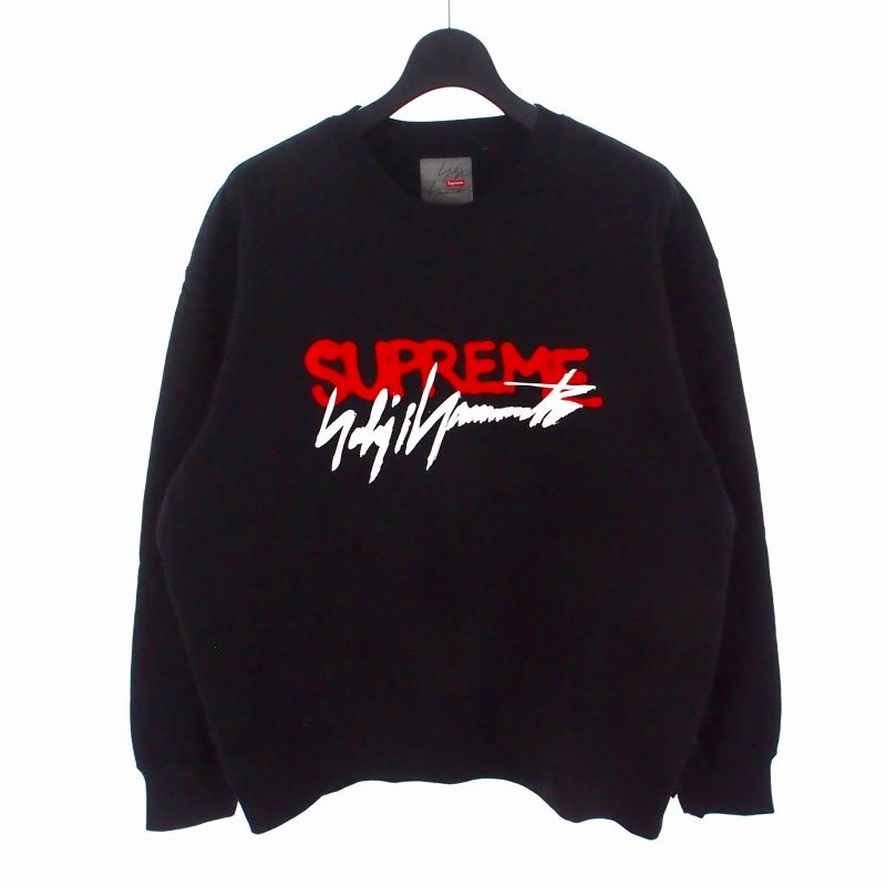 シュプリーム×ヨウジヤマモト 裏起毛 プリント スウェット トレーナー L シュプリーム SUPREME × ヨウジヤマモト YOHJI YAMAMOTO 20AW Crewneck