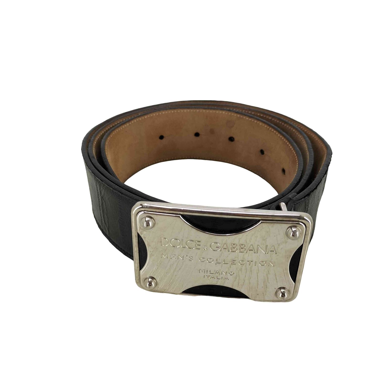 ドルチェアンドガッバーナ DOLCE&GABBANA 本革 レザーベルト メンズ