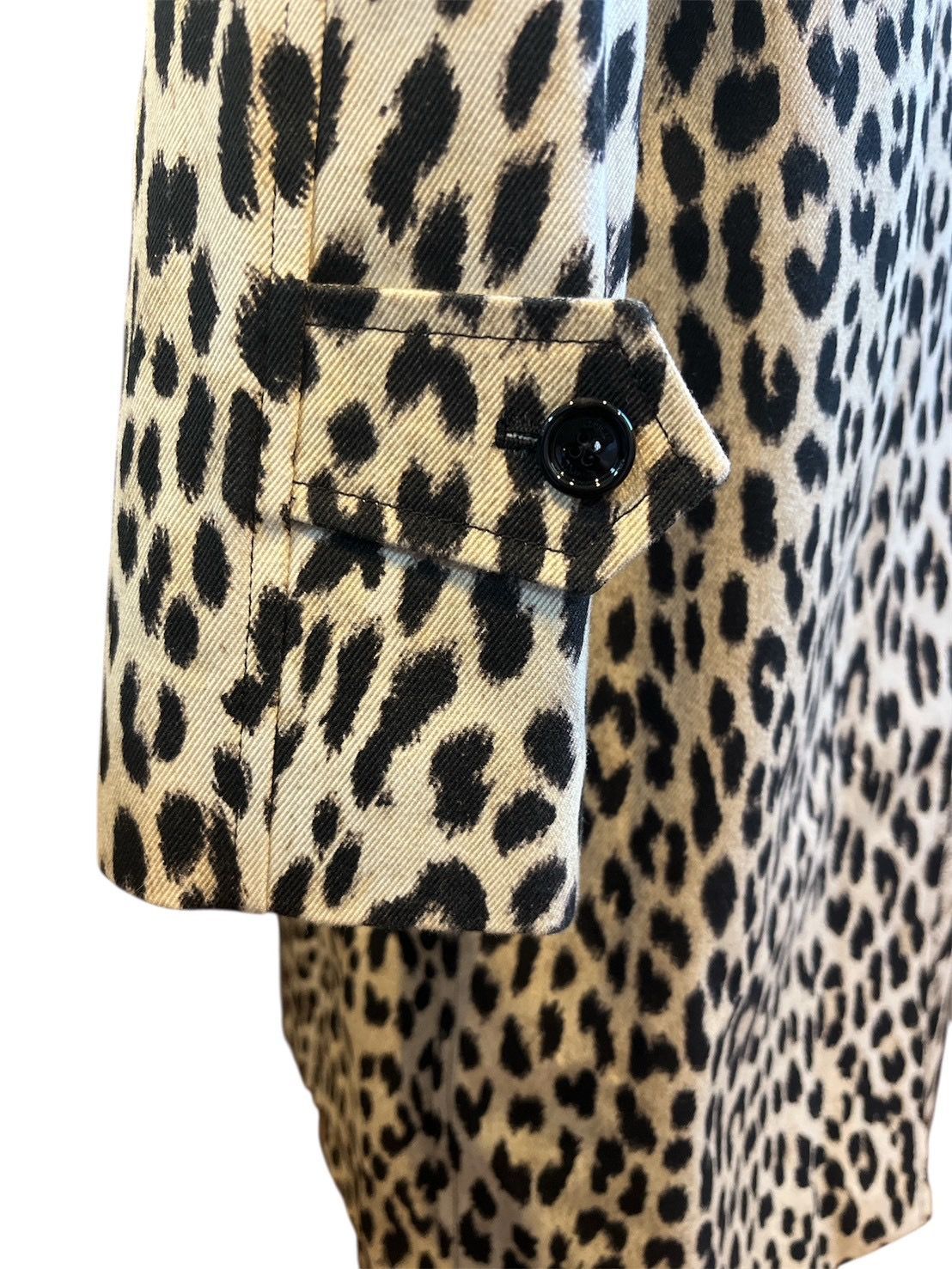 美品】セリーヌ CELINE レオパード柄 コート ロング丈 スリット98cm