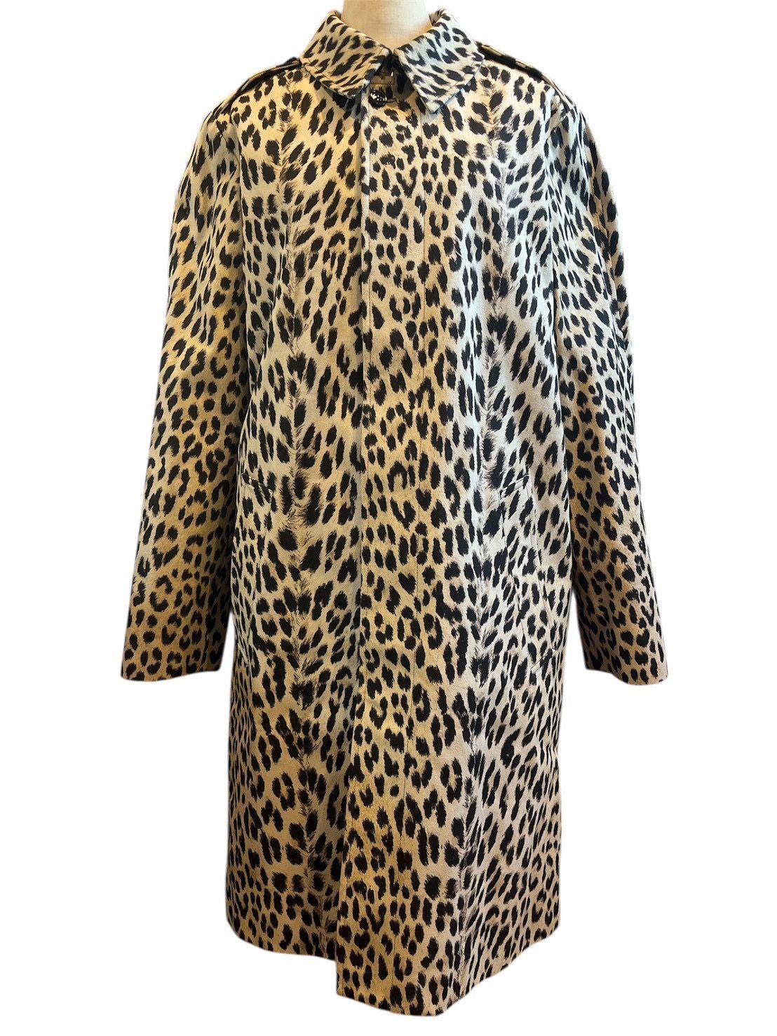 美品】セリーヌ CELINE レオパード柄 コート ロング丈 スリット98cm