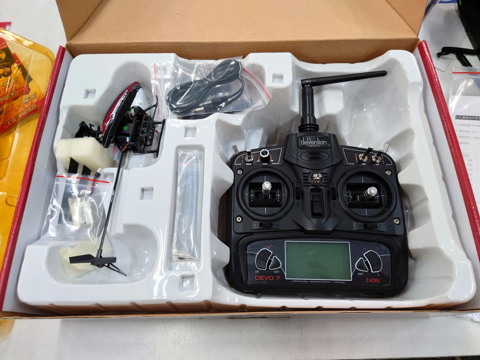 未使用 ラジコン ヘリコプター ワルケラ Mini CP ＋ Devo7 - メルカリ