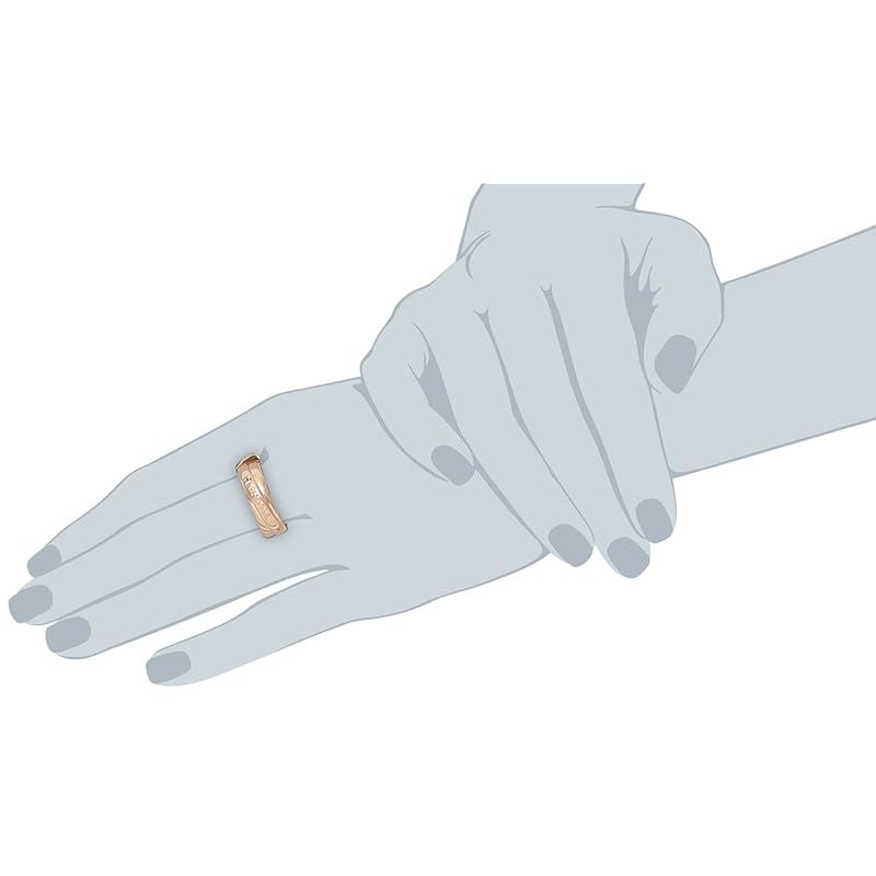 ラ プレッツァ LA PUREZZA .co.jp Ag 925 シルバー ダイヤモンド メッセージ ペアリング レディース ピンクゴールドコーティング 3724-AP 日本サイズ13号 1