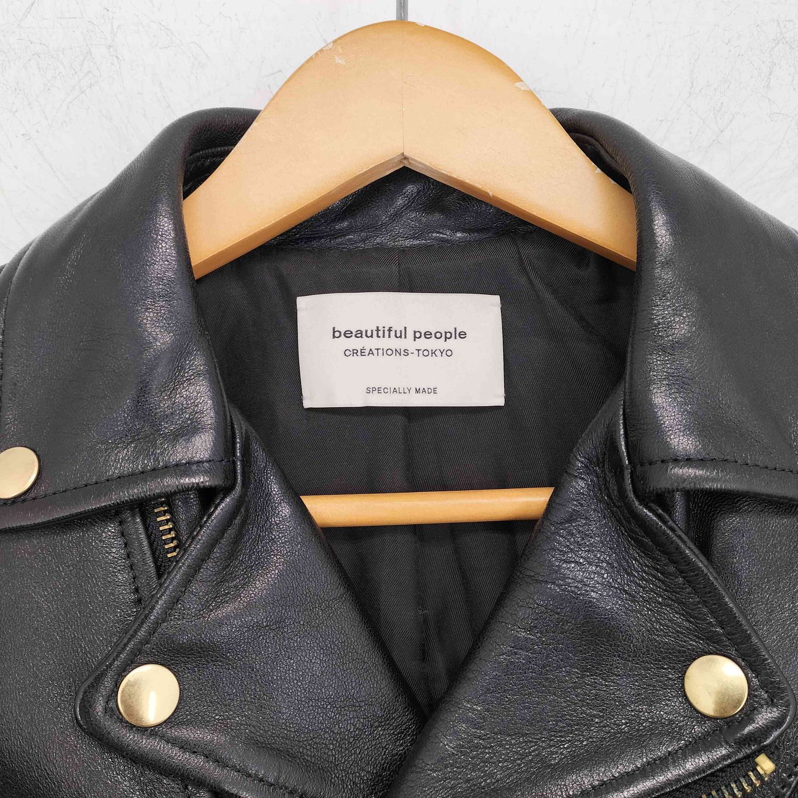 ビューティフルピープル beautiful people ラムレザー ダブル