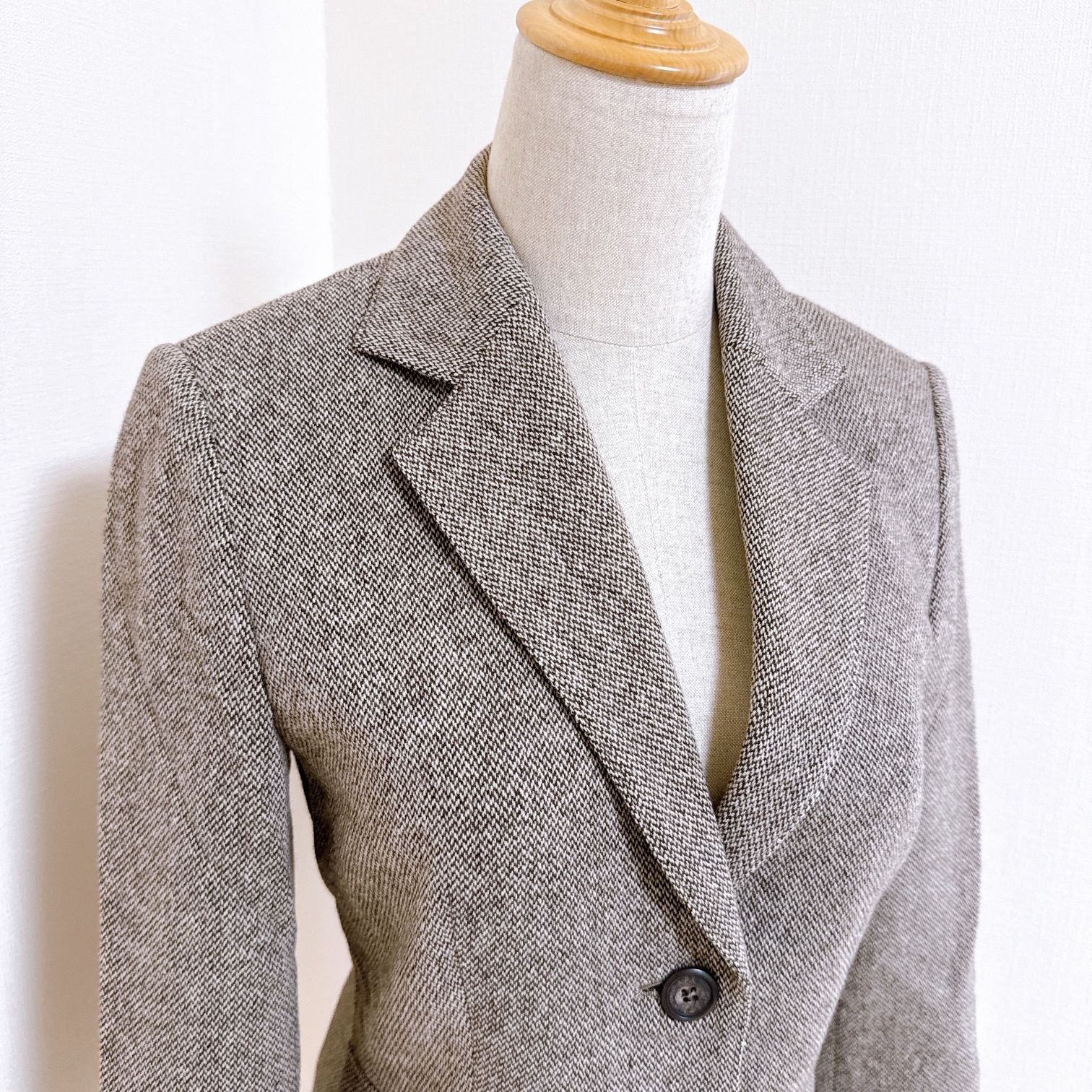 SCAPA スキャパ テーラードジャケット ウール100% ブラウン 38