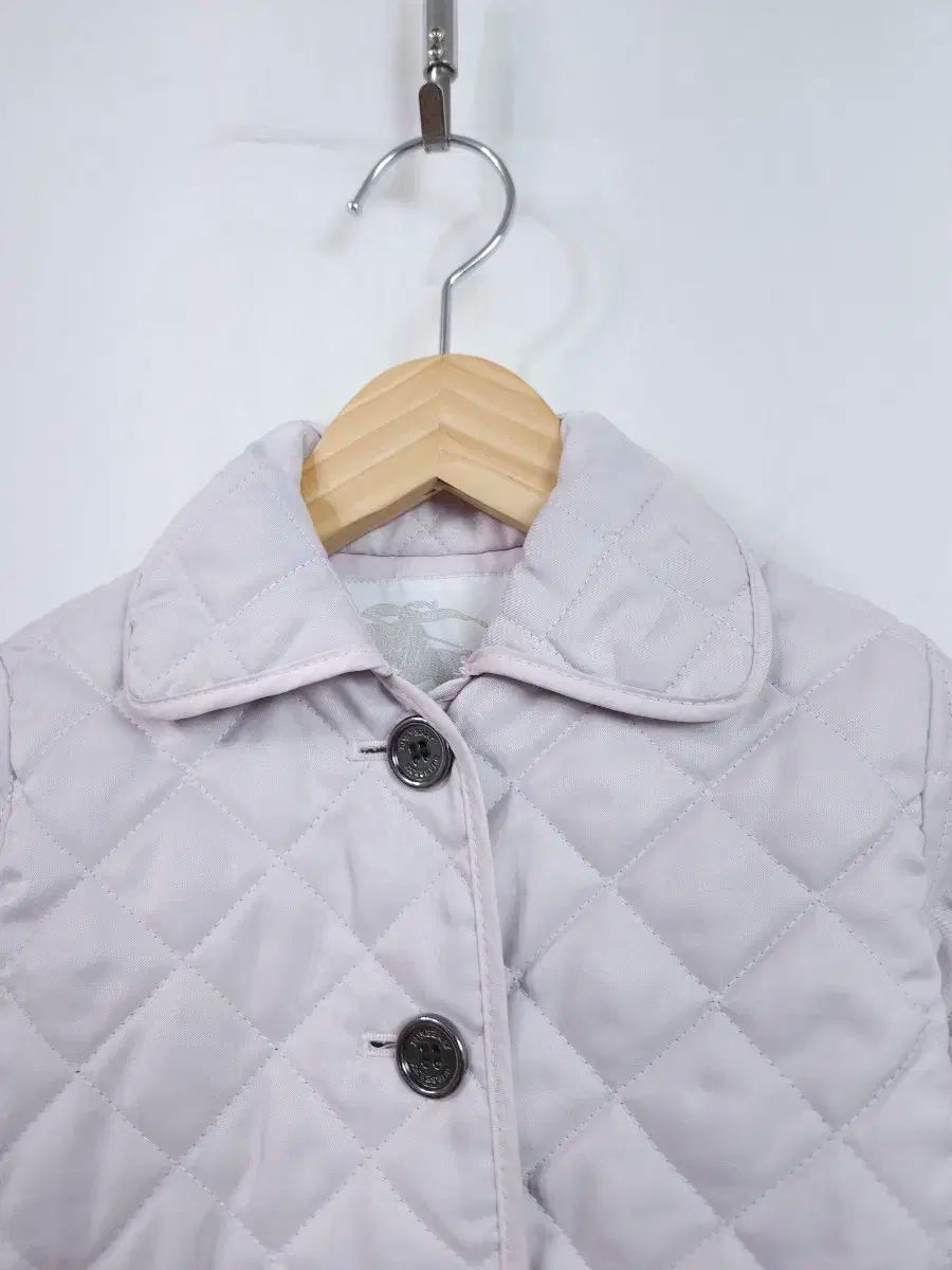 バーバリー キッズ キルティング ジャケット ピンク チェック 2Y