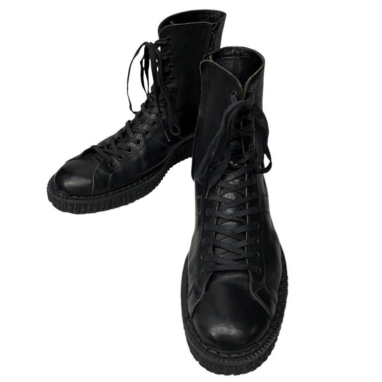 Yohji Yamamoto Pour Homme 17AW レザーサイドジップレースアップ