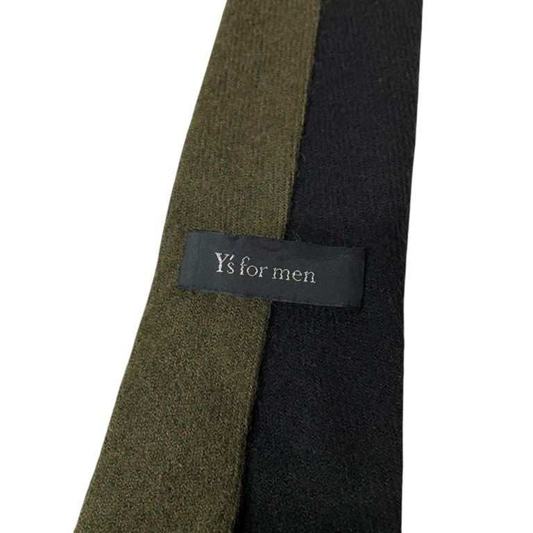 Y's for men グラデーションツートーンウールネクタイ バイカラー 服飾