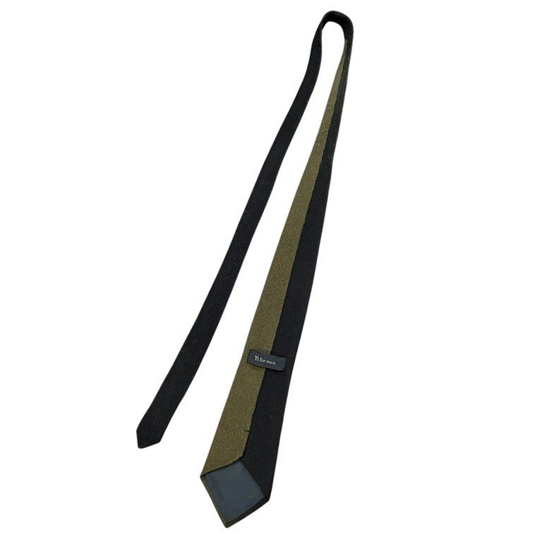 Yohji Yamamoto Pour Homme バイカラーネクタイ Y's for men グラデーションツートーンウールネクタイ バイカラー 服飾