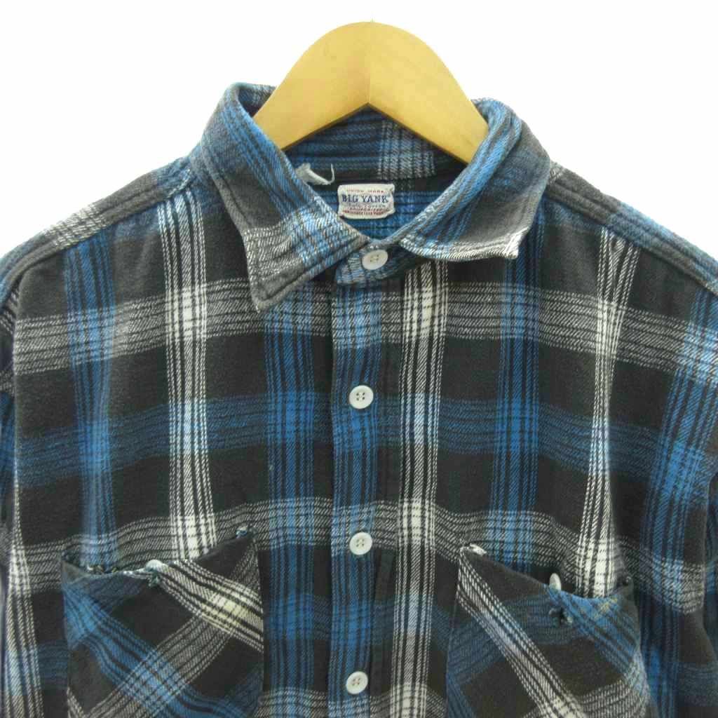 60s BIG YANK ヘビーネルシャツ 古着 60s BIG YANK 好配色 チェック ヘビー フランネル シャツ