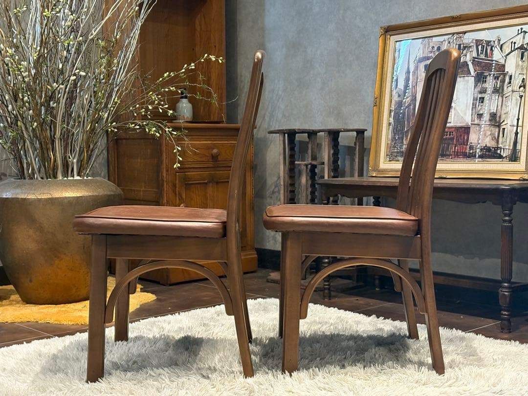 karimoku カリモク ダイニングチェア リビングチェア アンティーク nZ