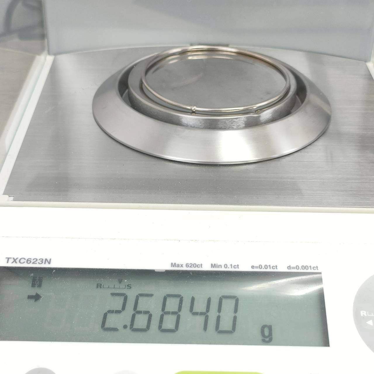 18金 K18 男女兼用 ジュエリーマキ バングルブレス 2.68g D657