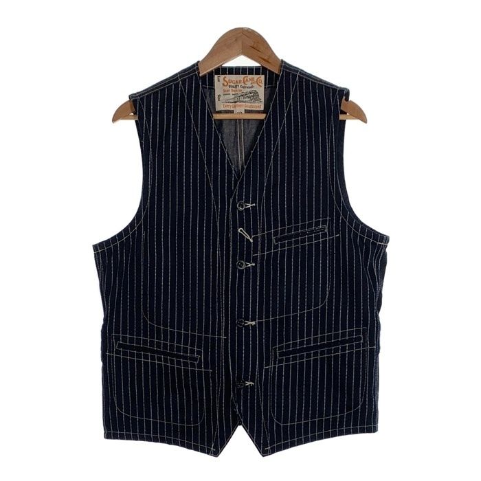 SUGAR CANE シュガーケーン ウォバッシュストライプ ワークベスト