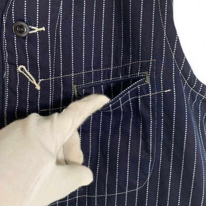 SUGAR CANE シュガーケーン ウォバッシュストライプ ワークベスト