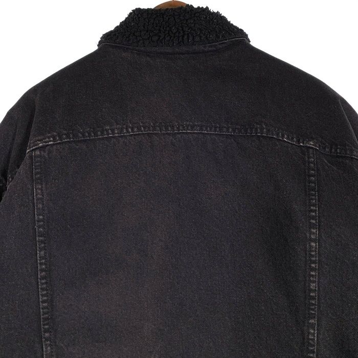 90`s Levi`s リーバイス ブラックデニムボアジャケット トラッカー