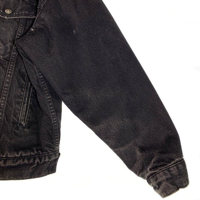 90`s Levi`s リーバイス ブラックデニムボアジャケット トラッカー