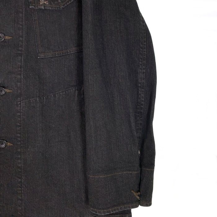 BURBERRY LONDON バーバリーロンドン ブラックデニムジャケット ミドル