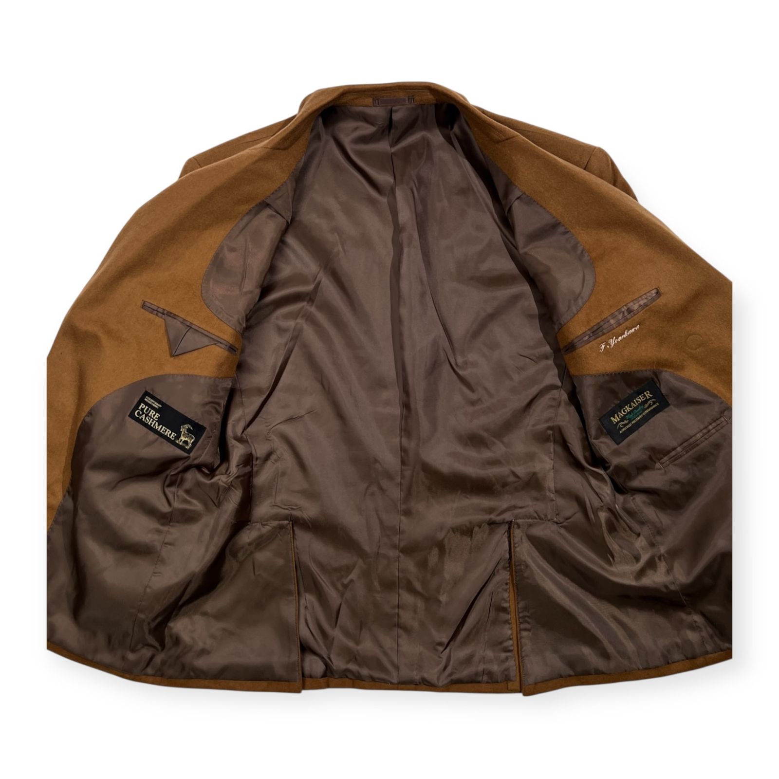 カシミヤ100% MAGKAISER マグカイザー カシミア ウール 2B テーラード