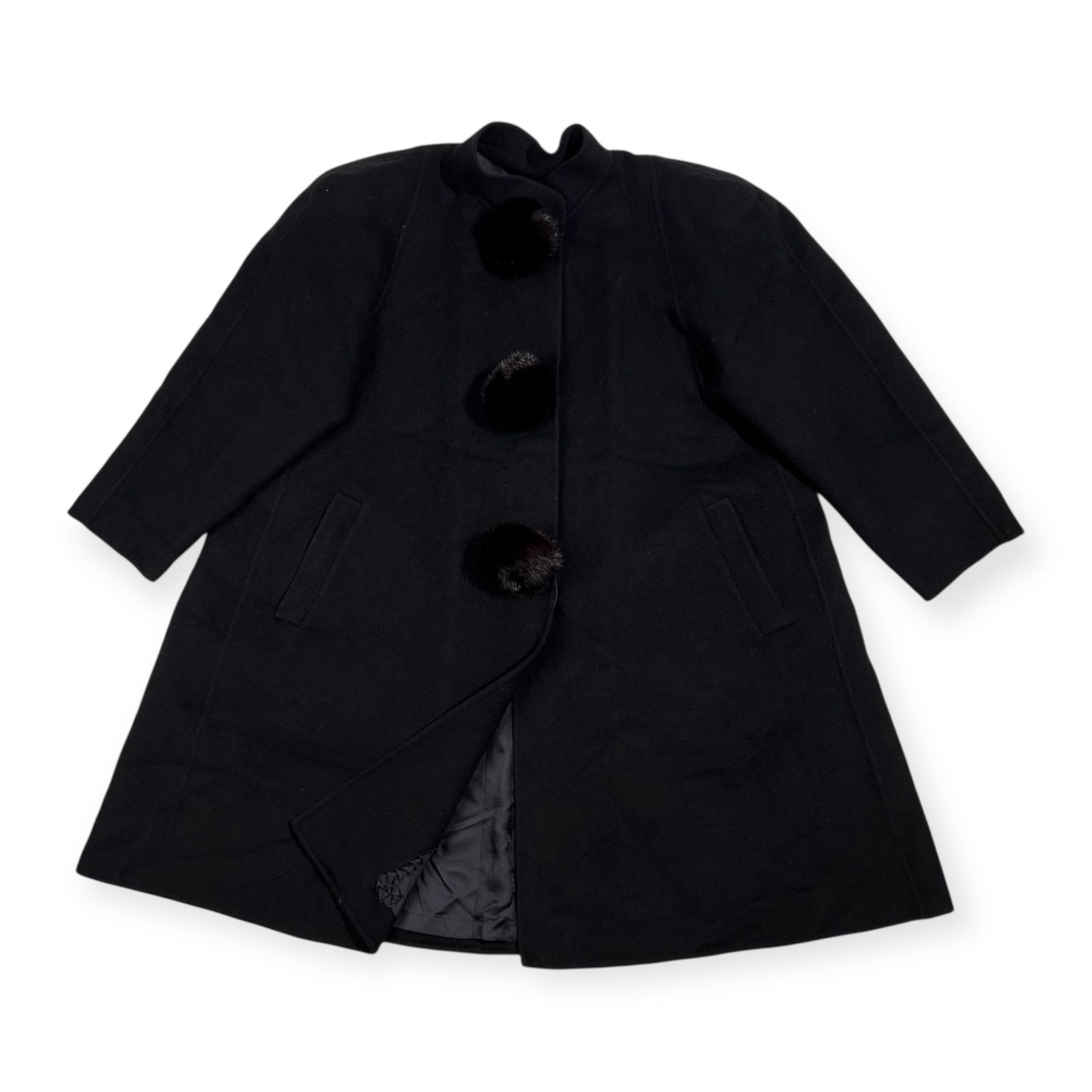 カシミヤ100% 毛皮付き Cannon Creation キャノンクリエーション