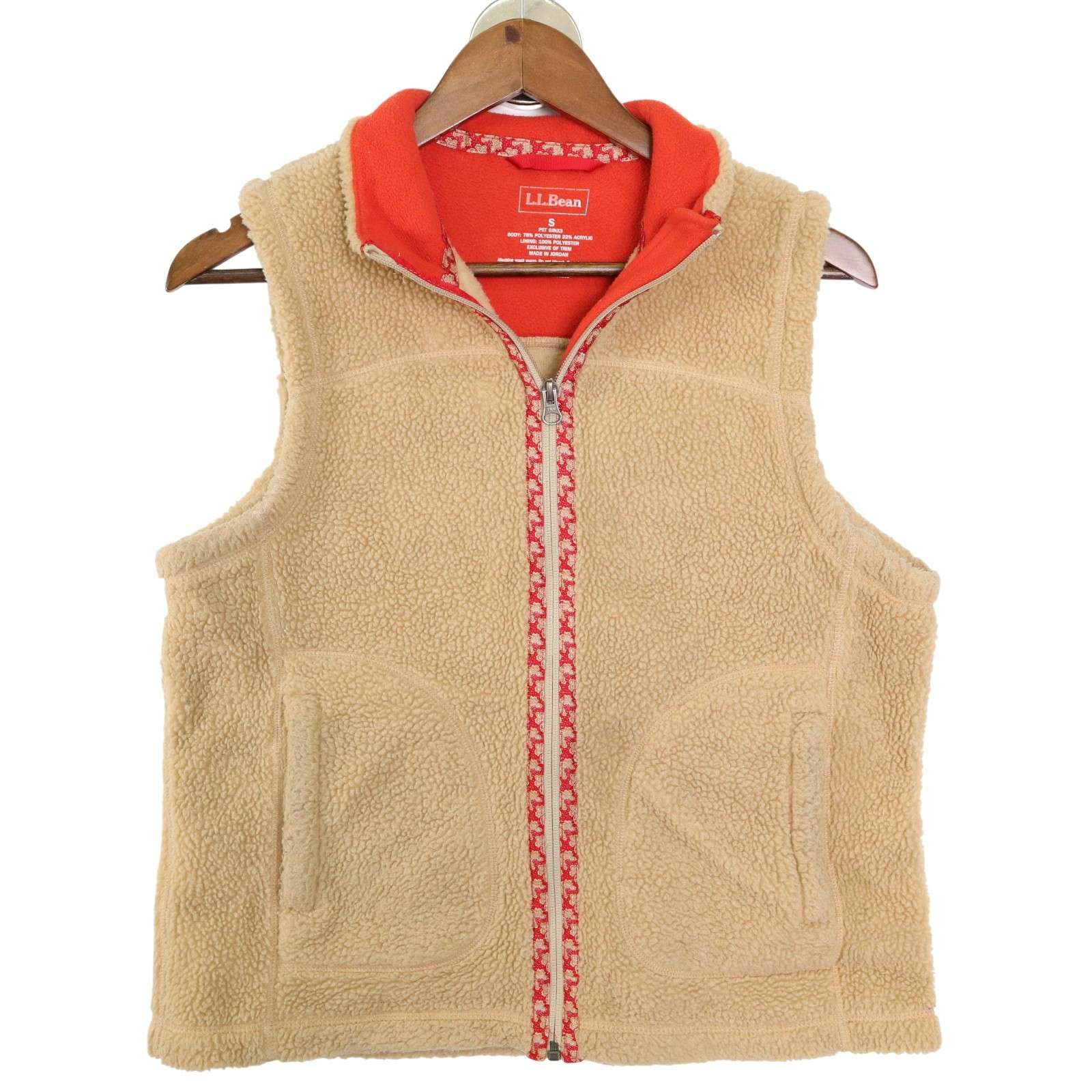 L.L.Bean エルエルビーン 秋冬☆ フルジップ フリース ボア ベスト Sz 