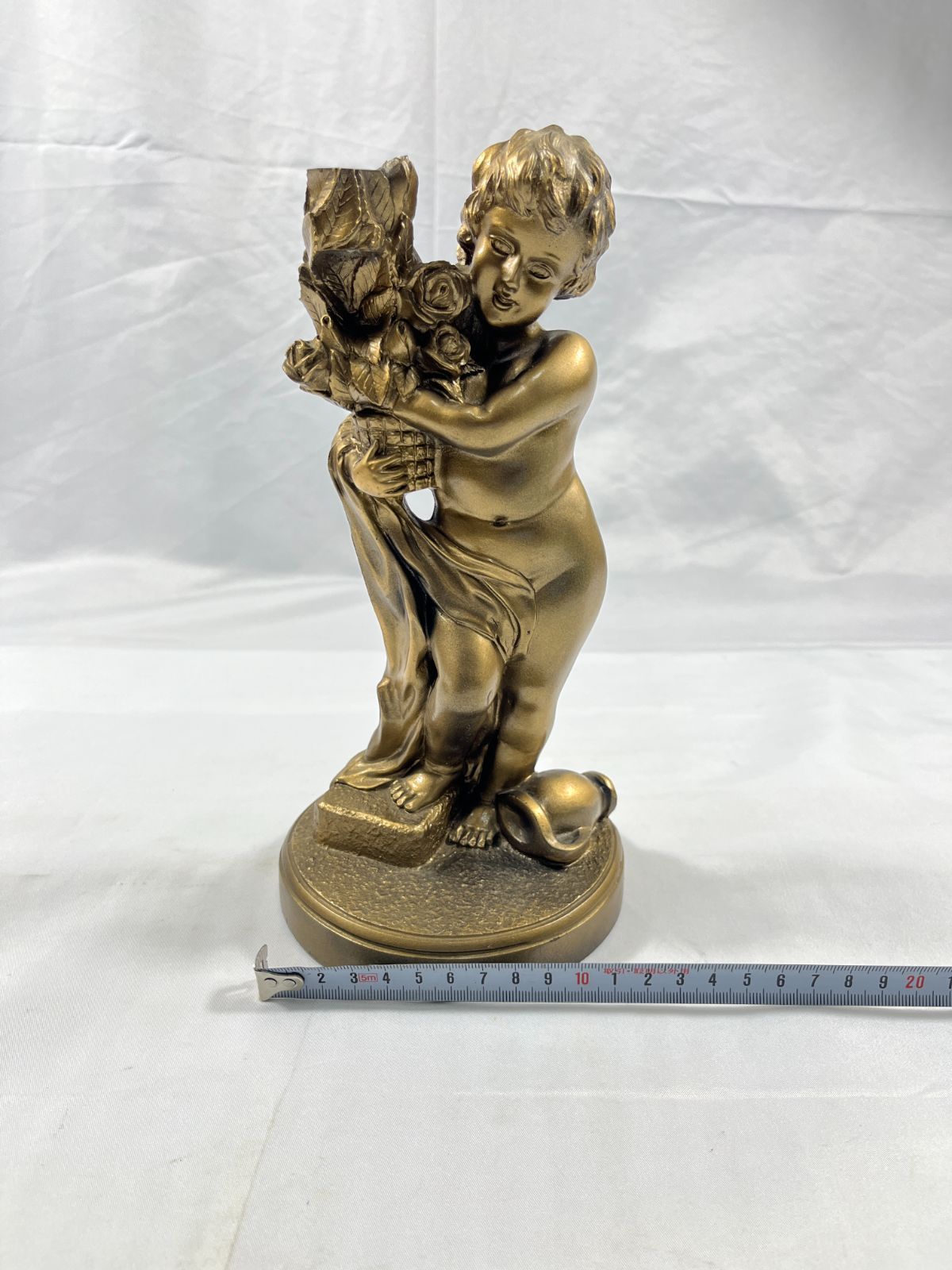 ブロンズ像.女神.アンティーク/ 母と子供 銅像 ブロンズ像 女神 4RP632 子供 花束 ブーケ 置物 インテリア