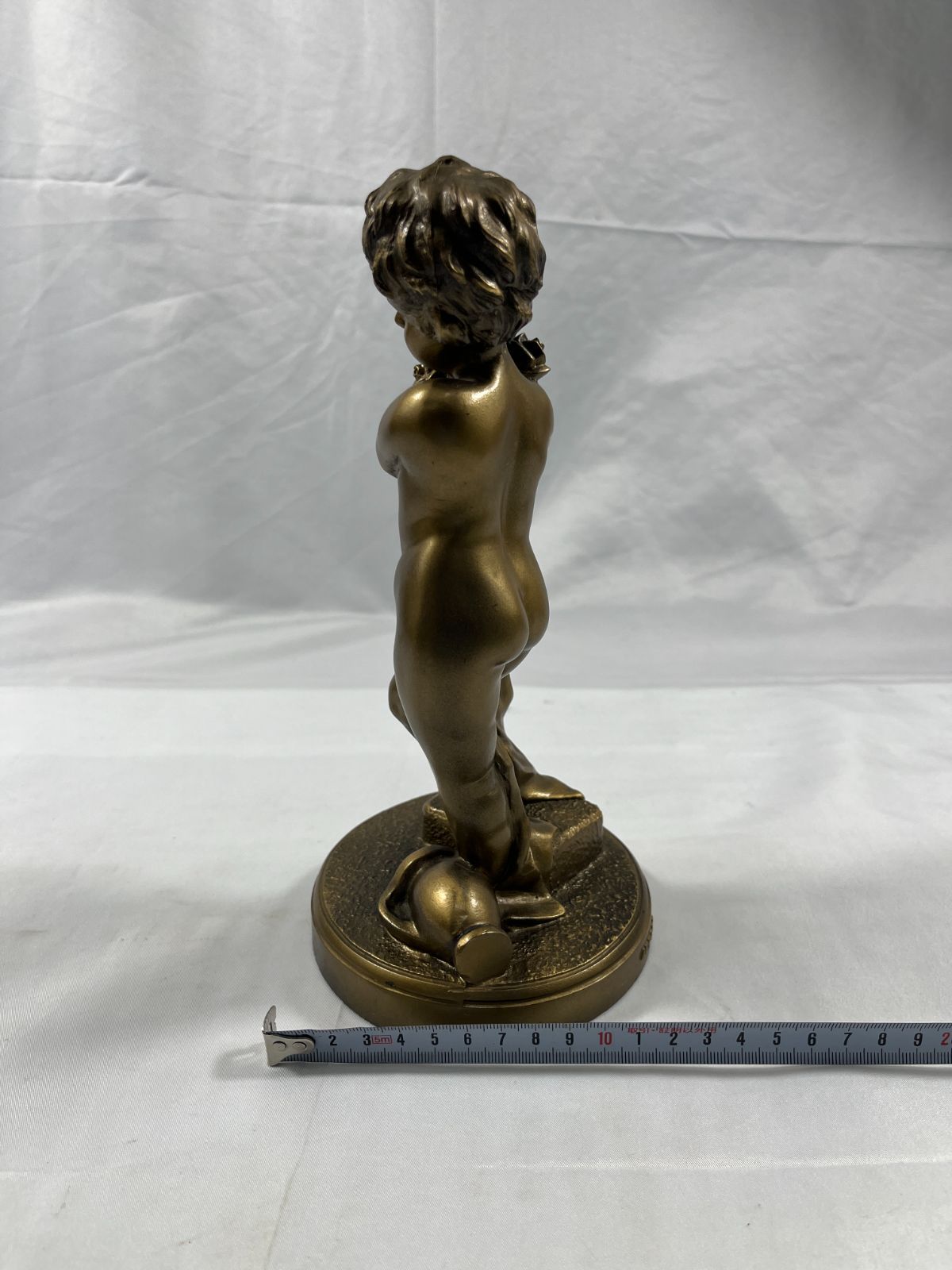 銅像 ブロンズ像 女神 4RP632 子供 花束 ブーケ 置物 インテリア