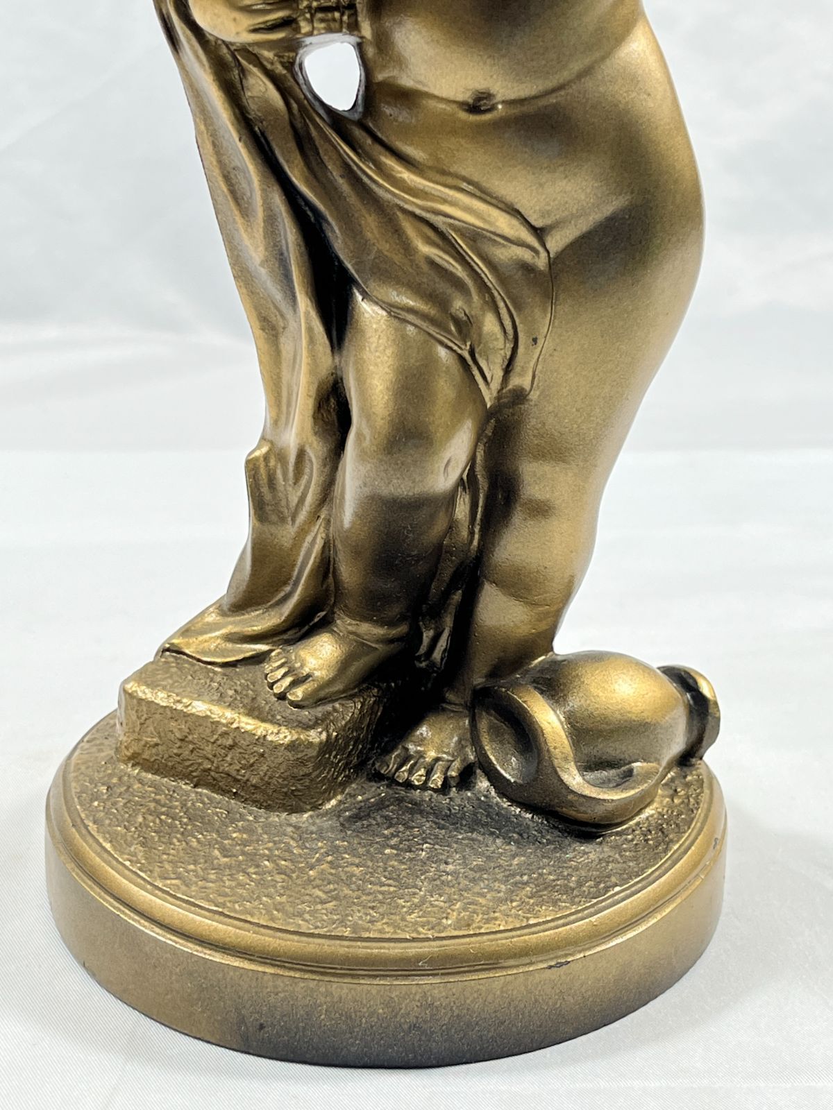 銅像 ブロンズ像 女神 4RP632 子供 花束 ブーケ 置物 インテリア