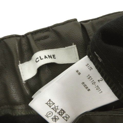 クラネ CLANE WIDE TUCK LEATHER PANTS 15110-7011 ワイドパンツ