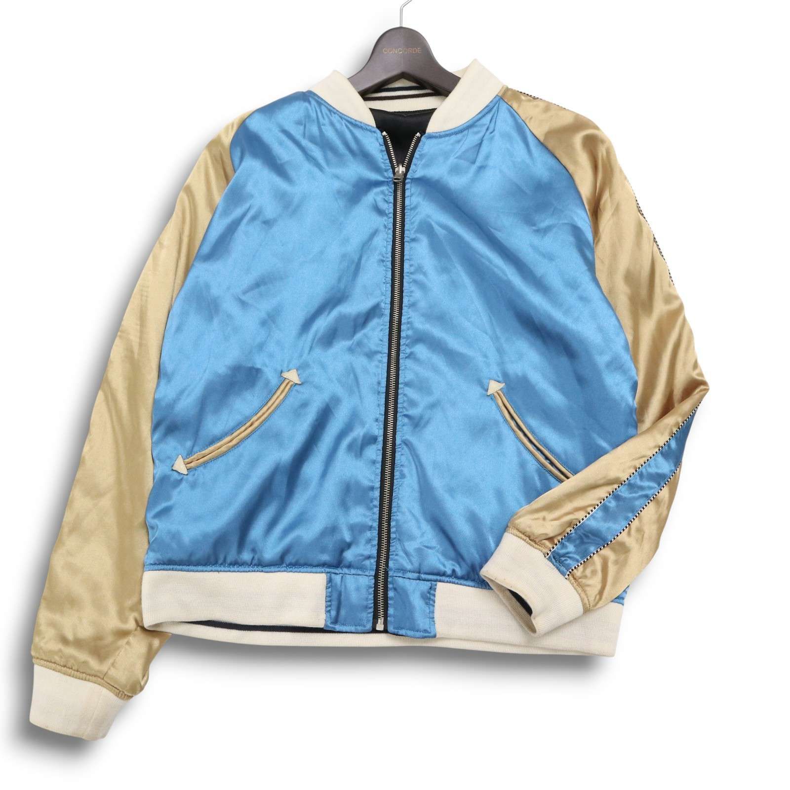 【リバーシブル】スカジャン スーベニアジャケット L位 龍 鷲 富士山 豪華刺繍 リバーシブル】スカジャン スーベニアジャケット L位 龍 鷲 富士山