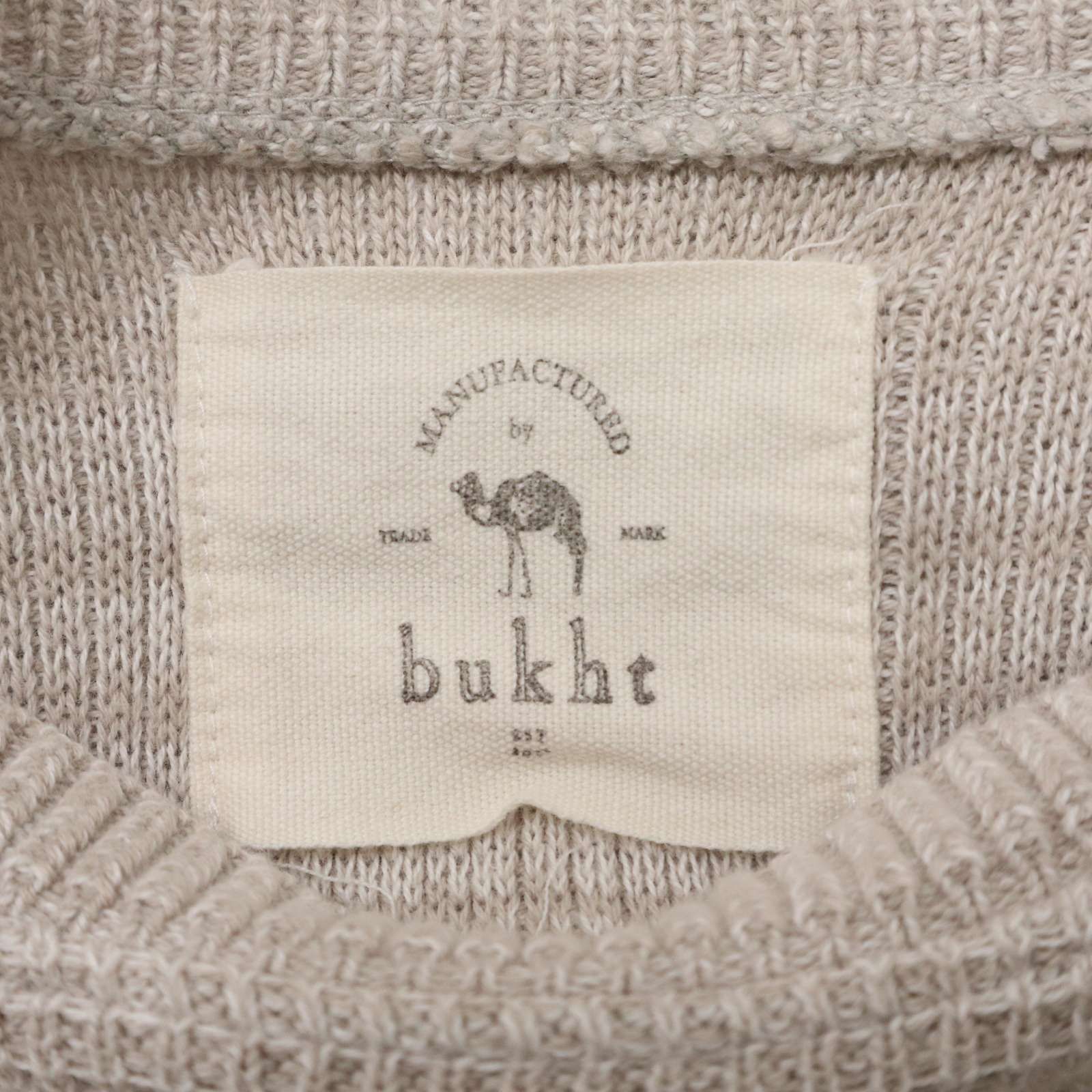 bukht ブフト 通年☆ ワッフル サーマル コットン ニット セーター Sz 