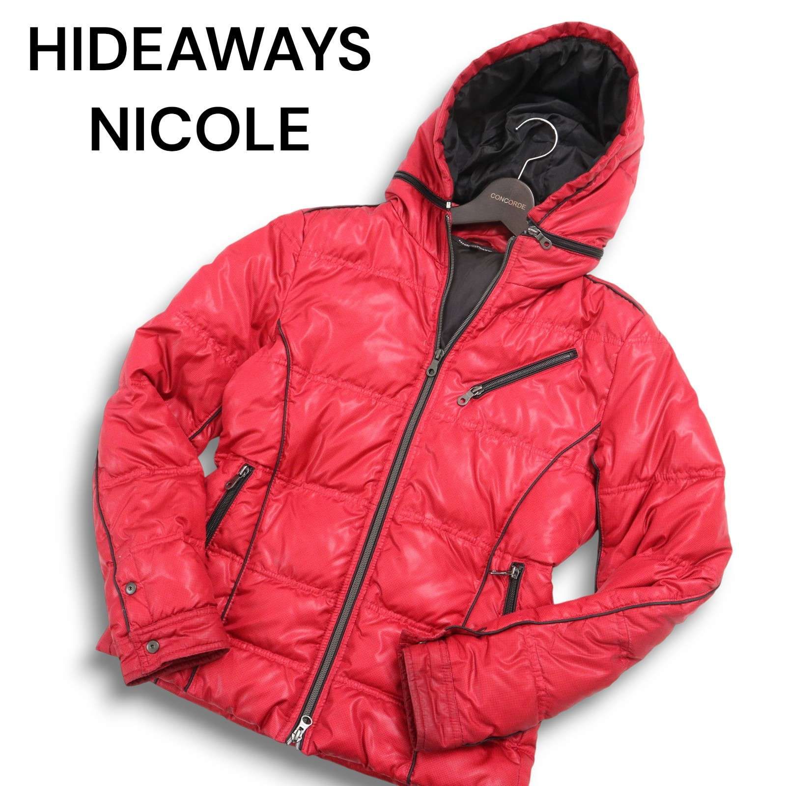 HIDEAWAYS NICOLE ハイダウェイ ニコル 秋冬 フード着脱可☆ ドット柄