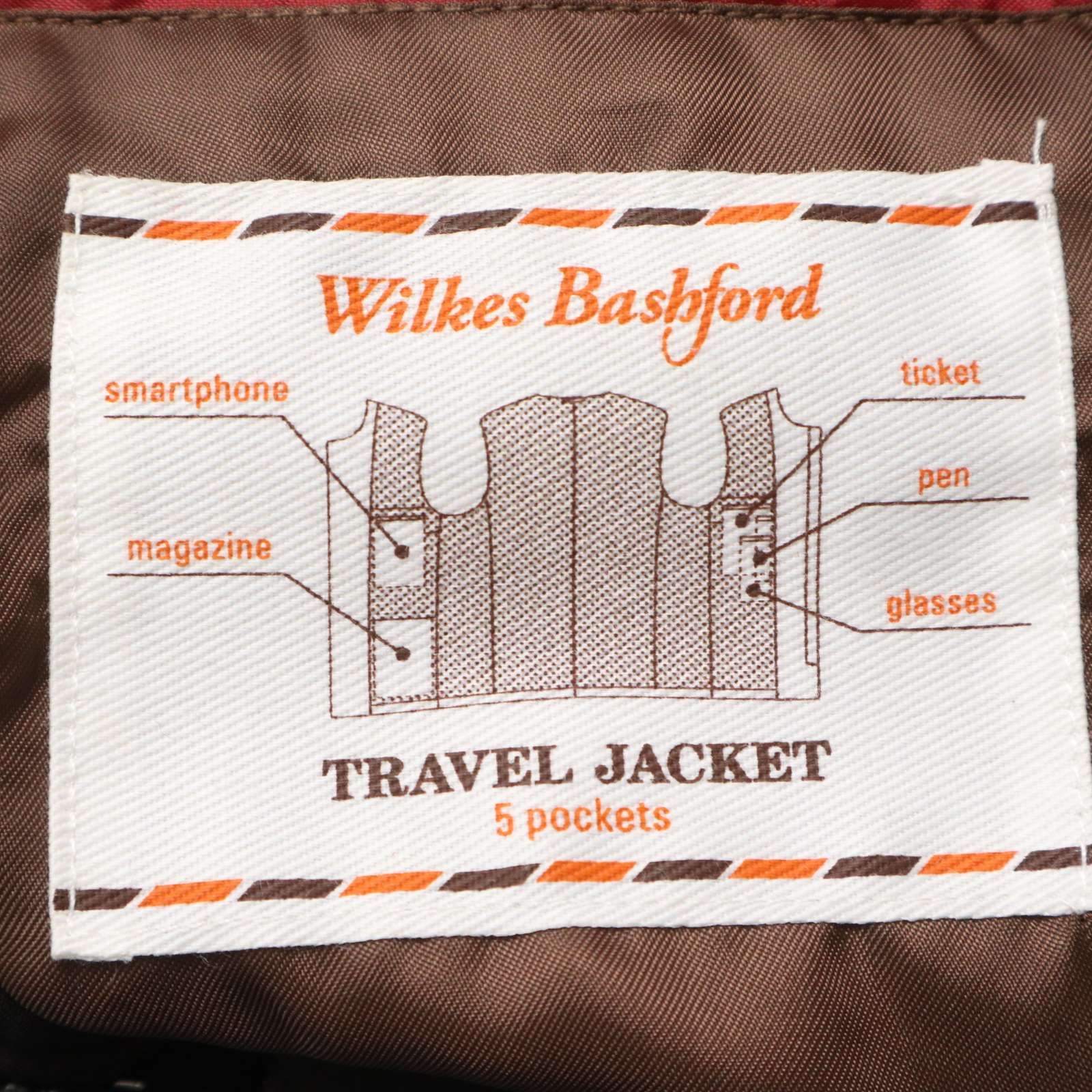 Wilkes Bashford タカキュー 秋冬☆ フード収納 チェック トラベル 