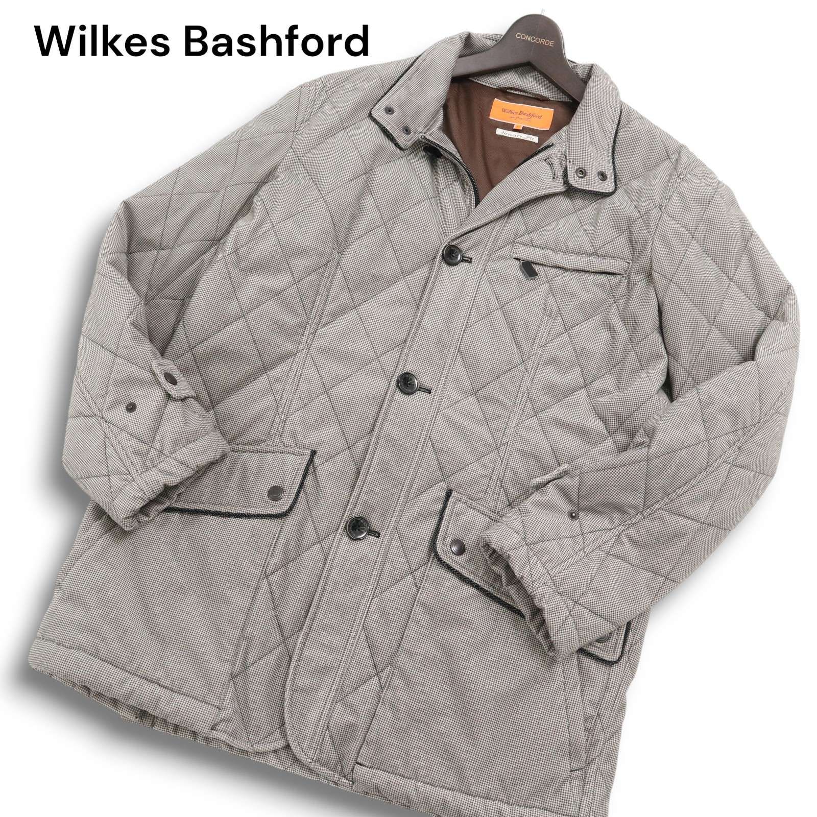 Wilkes Bashford タカキュー 秋冬☆ 千鳥格子 キルティング 中綿 