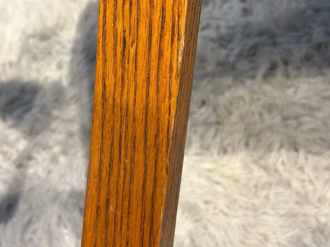 台湾製 オーク材 ダイニングチェア リビングチェア 食卓椅子 合皮